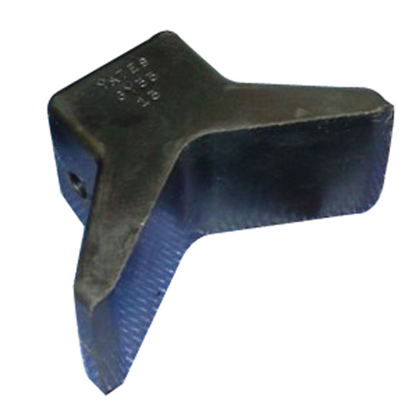 C.H. Yates C.H. Yates 6Y33-4 Black Rubber Molded 'Y' Bow Stop - 3 in. x 3 in. x 0.5 in. 6Y33-4